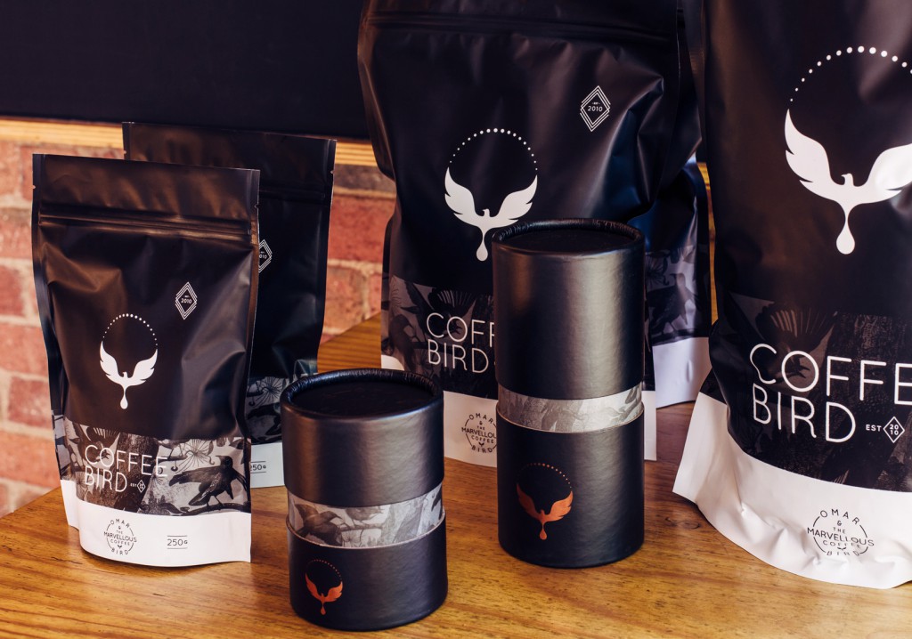 omar coffee bird packaging