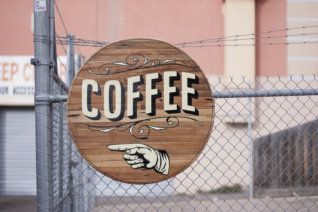 vertue coffee sign