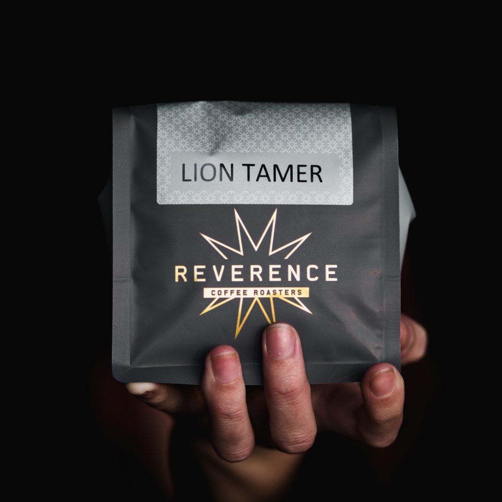 Reverence Coffee Roasters Lion Tamer packaging