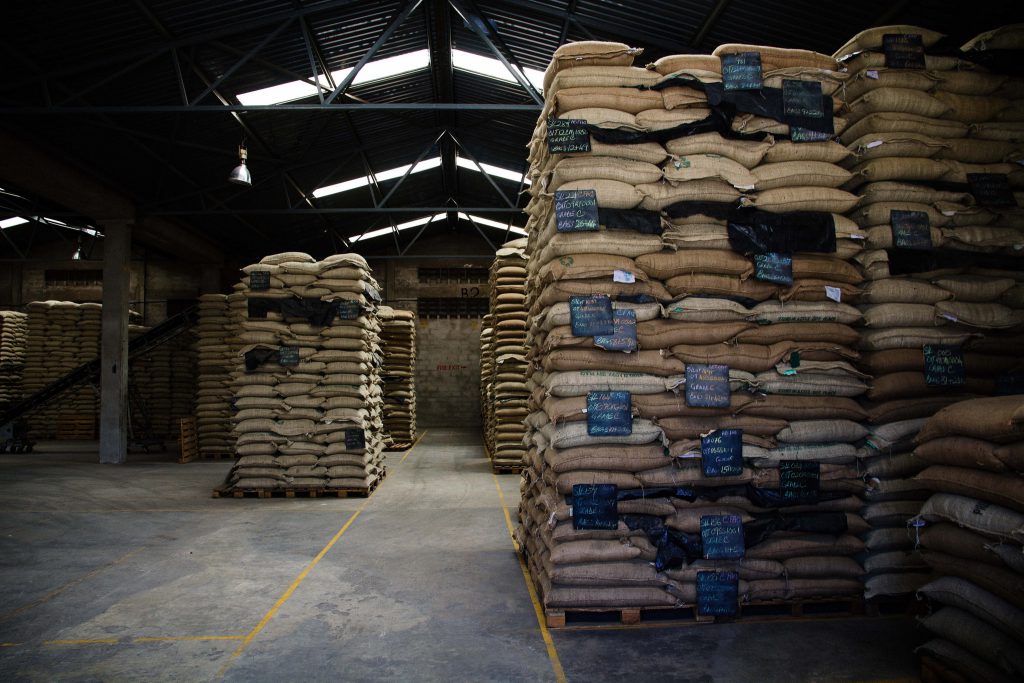 Rumble Coffee Roasters warehouse in Kenya